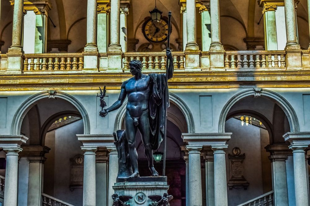 cortile pinacoteca brera milano